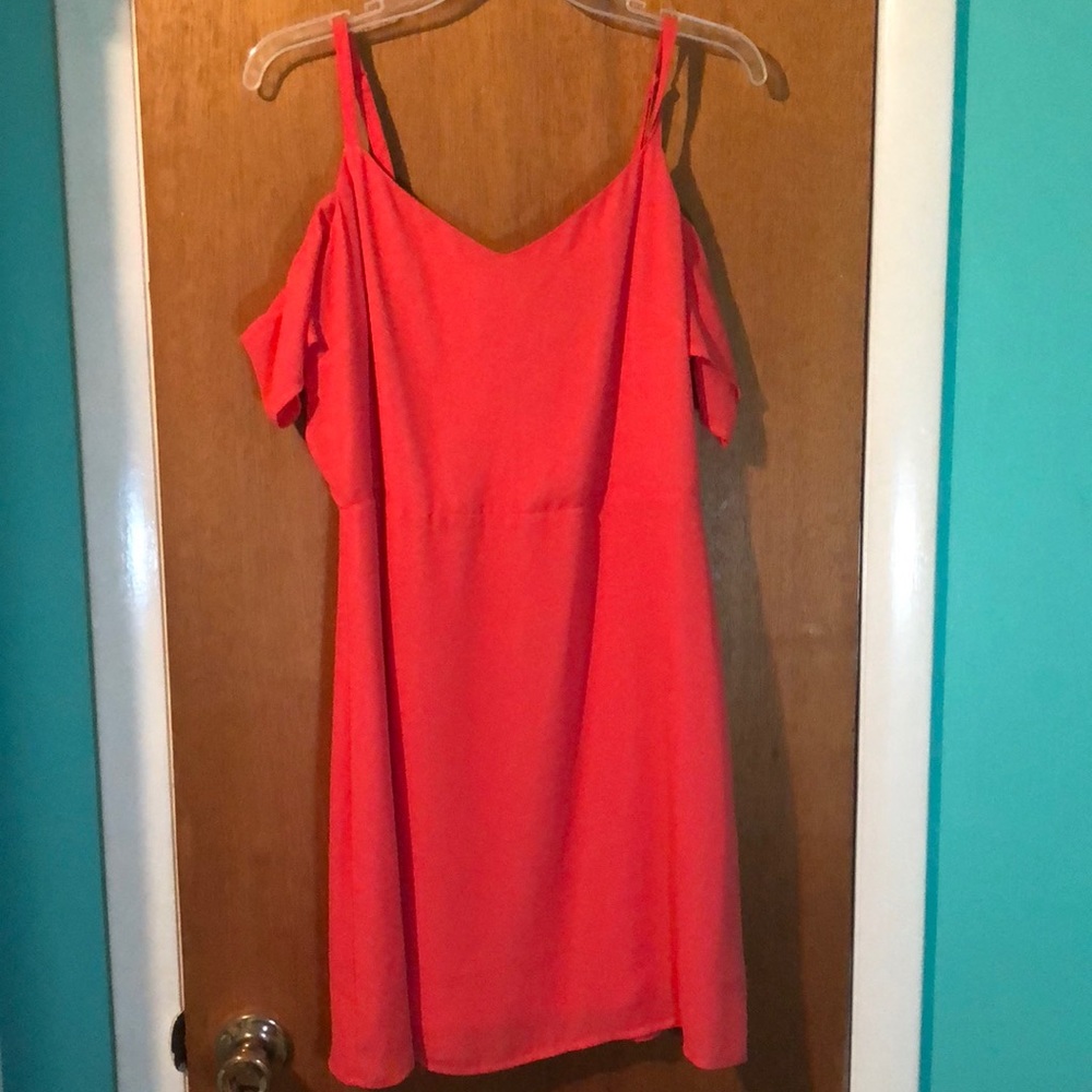 Bright orange/red dress
